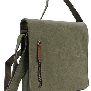 12 in Casual Canvas Messenger Bag CM25